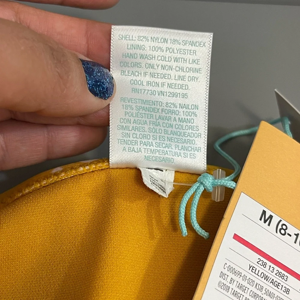 Kona Sol Yellow Dot Bikini Bottom- NWT - Picture 6 of 8